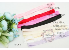 Premade FOE Headband, NB/ Toddler Pack of 5